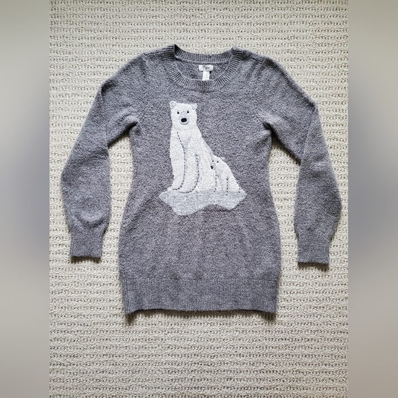 Thyme Maternity Polar Bear Sweater - Picture 1 of 4